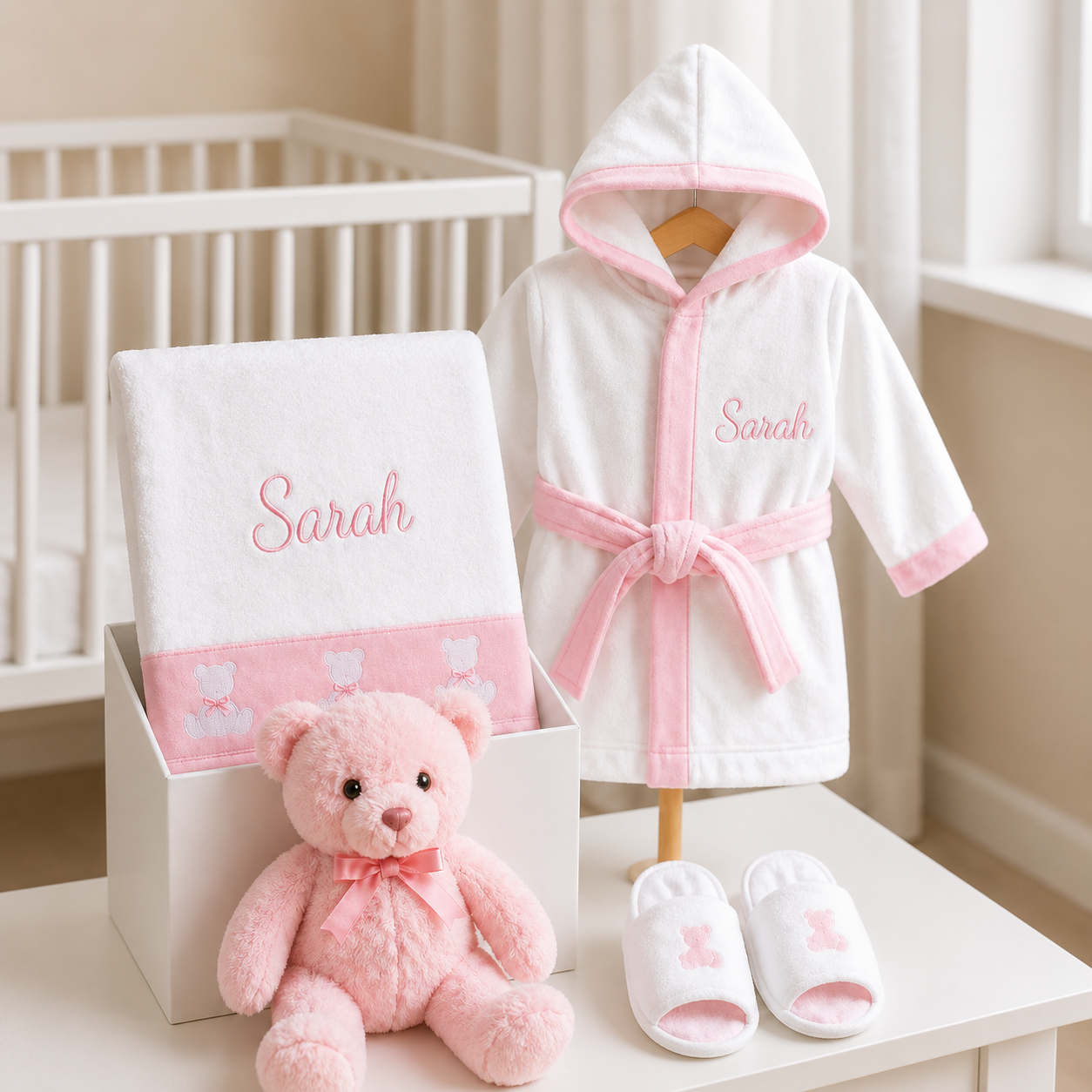 Personalised Baby Girl Spa Hamper