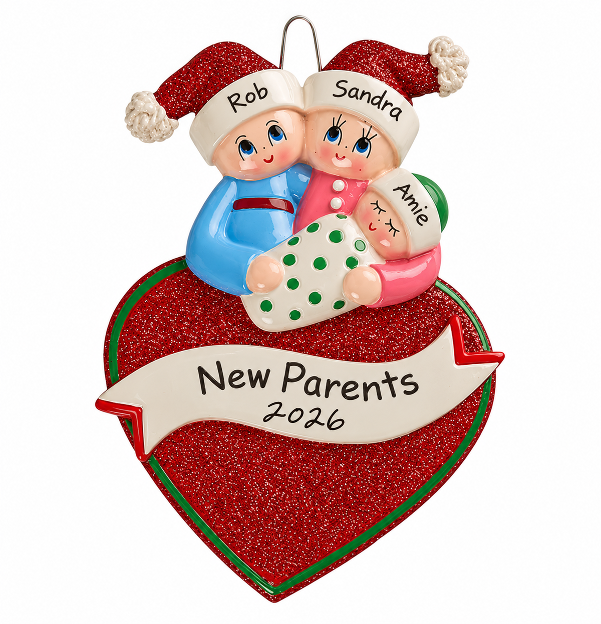 New Parents Personalised Ornament (1408)
