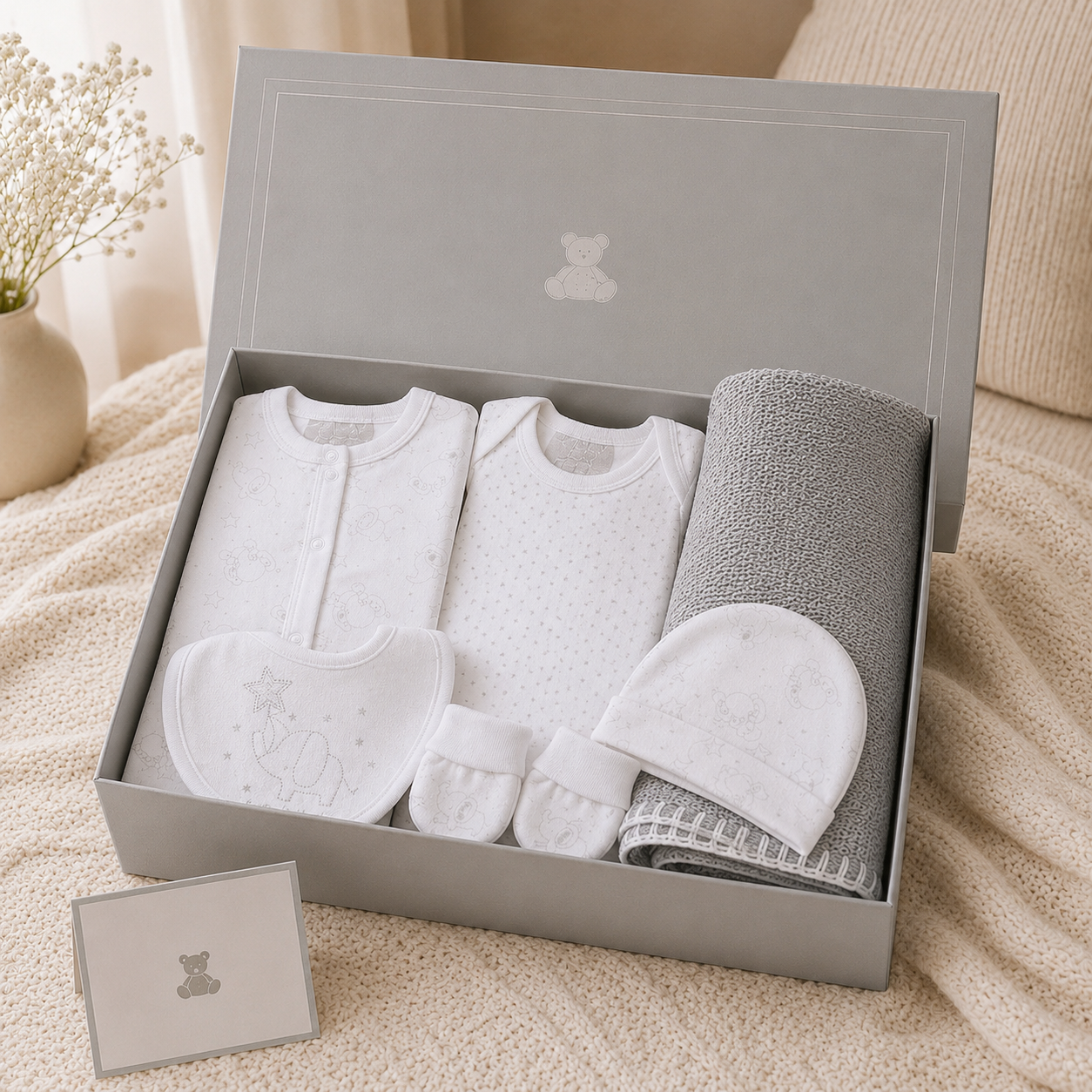 Newborn Baby Gift Box- White