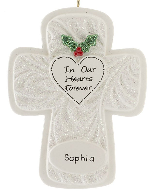 Memorial cross Christmas Ornament (961)