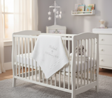 Organic Cotton Baby Christening Shawl - Personalised