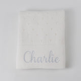 Personalised Knit Cotton Blankets (5 Colours)