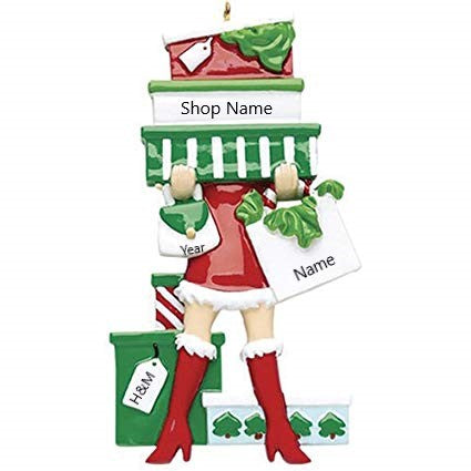 Born to shop Christmas Ornament - 163