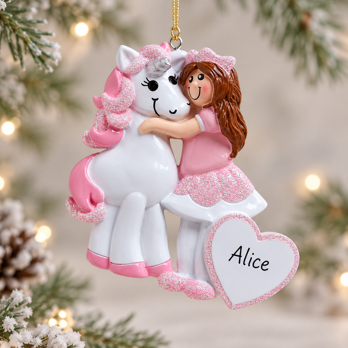 A Princess & Her Unicorn Ornament (1665)