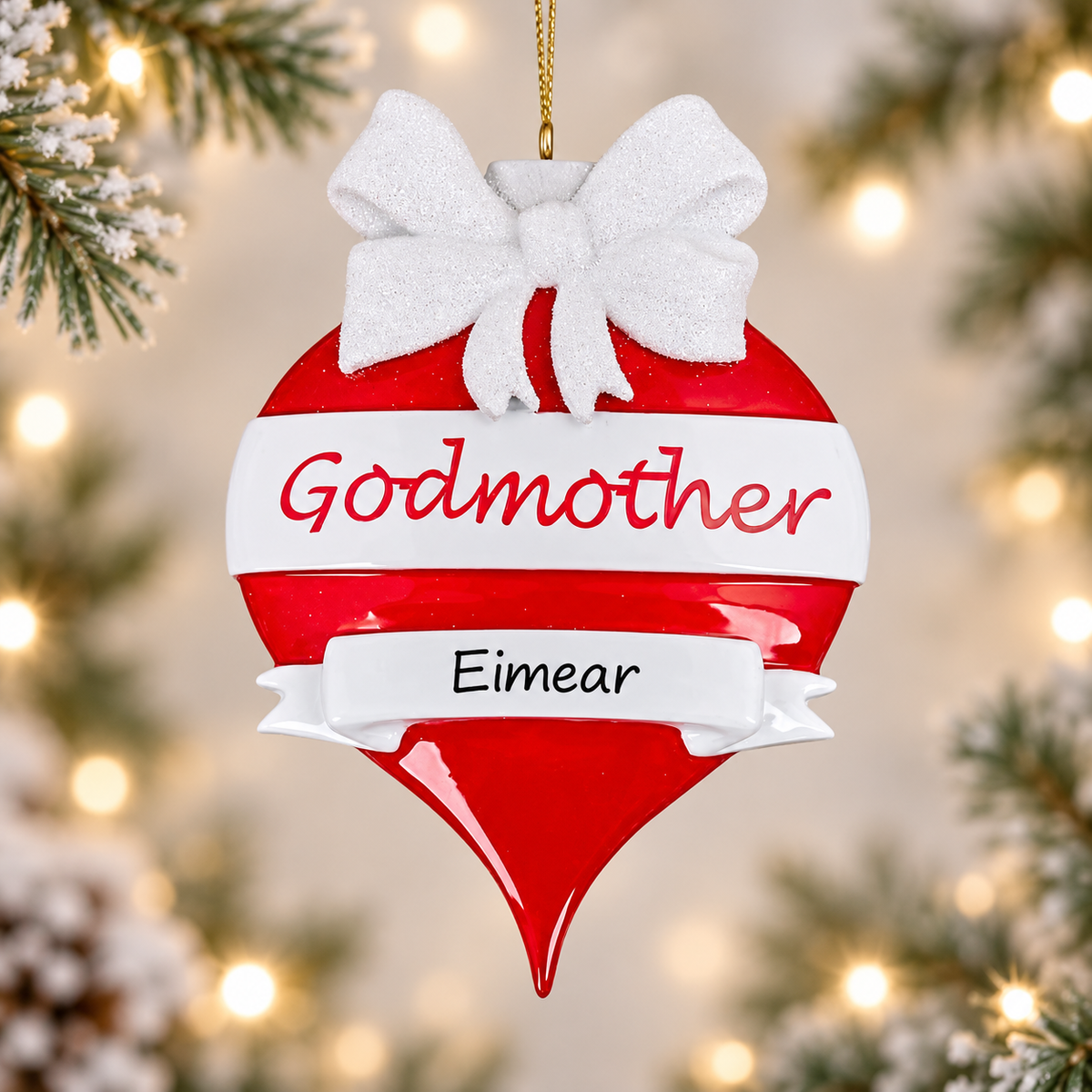 Godmother Bauble Personalised Christmas ornament