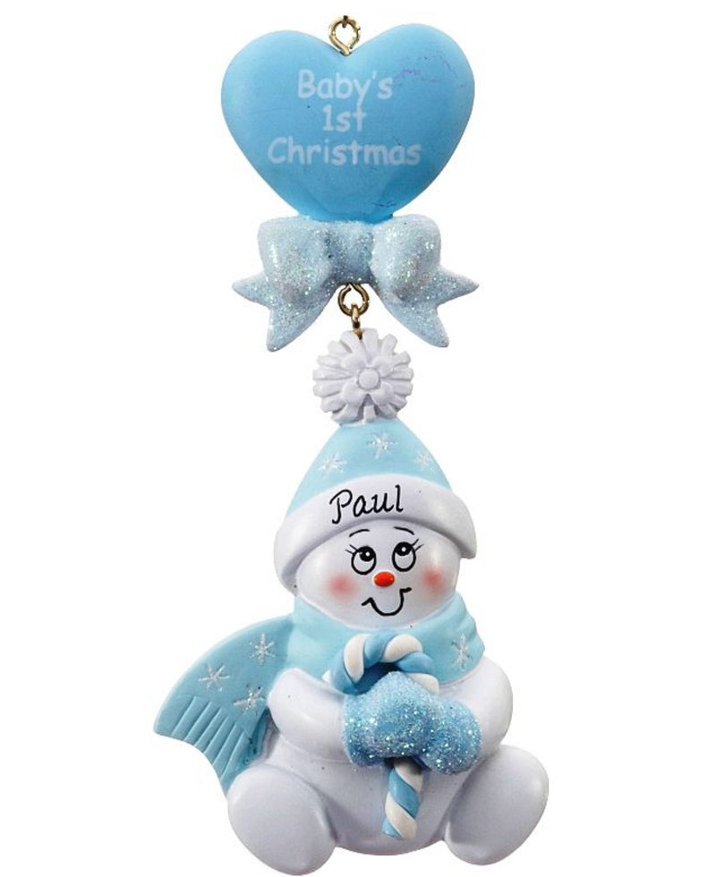 Baby's 1st Christmas Ornament -blue (HH7B)