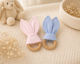 Signature Bib and Teether Gift Box - pink or blue