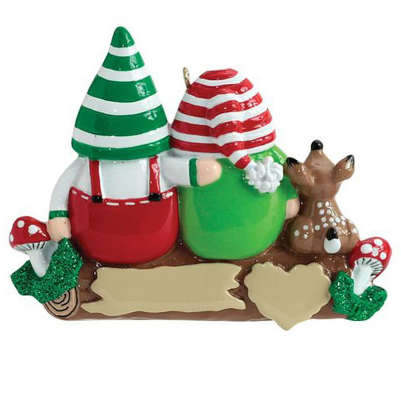 Idle Gnomes 2 Couple Ornament - 1613-2