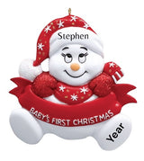 Snow Baby Red Ornament (122RW)