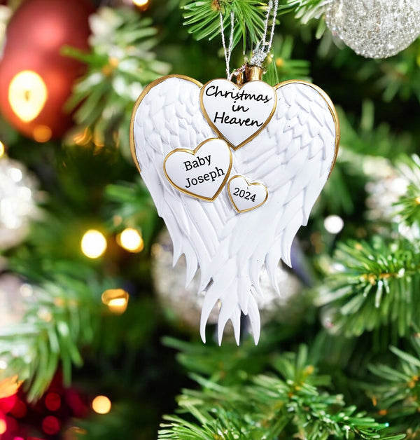 Christmas in Heaven personalised ornament