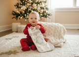 Baby's 1st Christmas Stocking - Blue Penguin