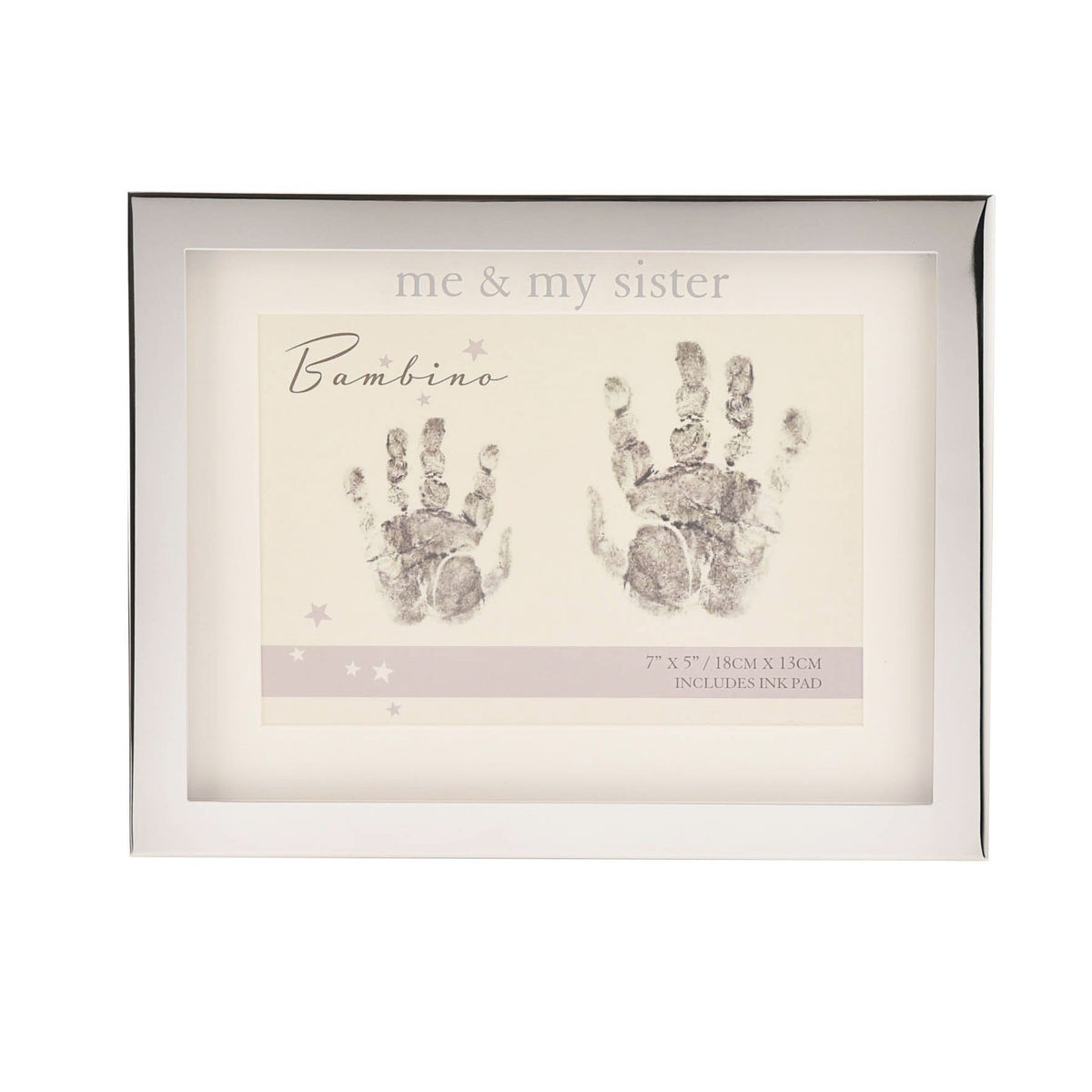 Me and My Sister Handprint Frame
