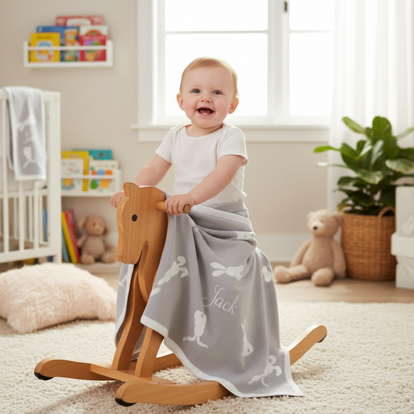 Organic Baby Blanket- Bunny