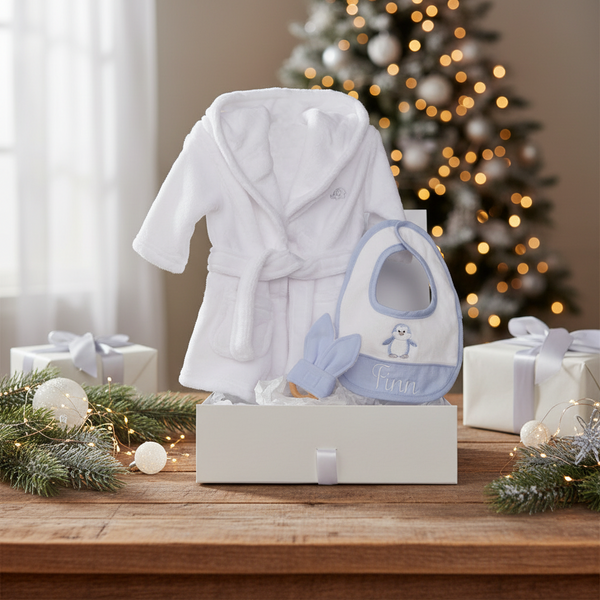 Little Penguin Cuddle Box - Blue