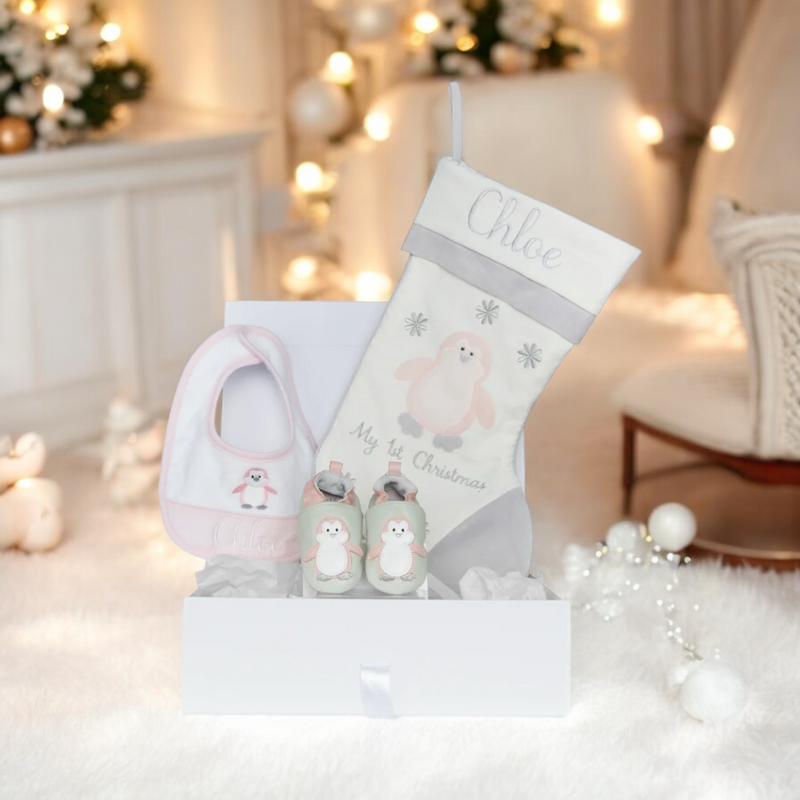 Baby's 1st Christmas Gift Box- Pink