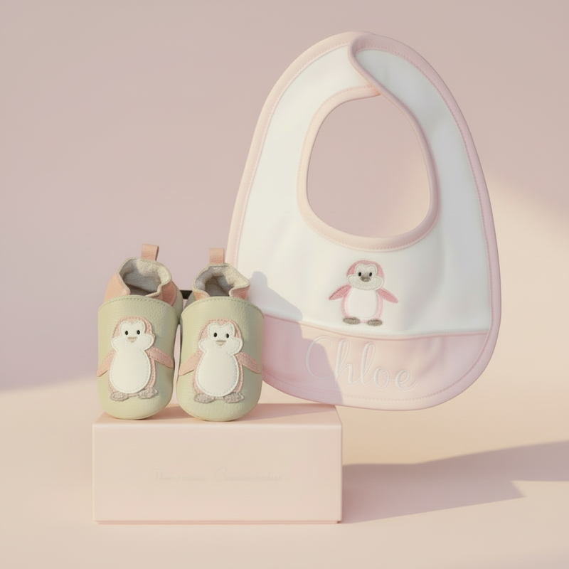 Little Penguin Gift Box - Pink