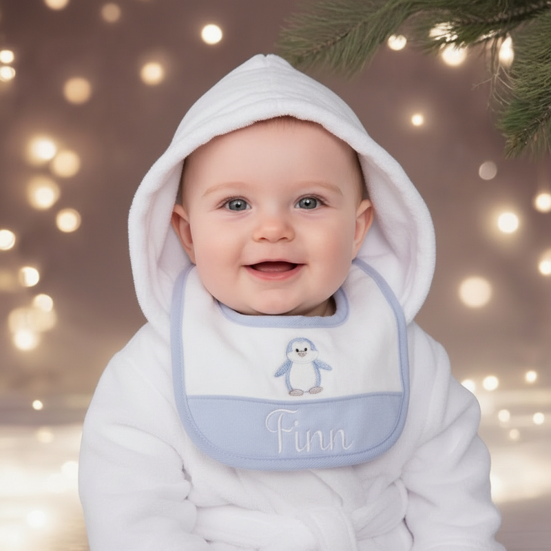 Little Penguin Cuddle Box - Blue