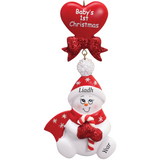 Baby's 1st Christmas Ornament-Red - HH7R