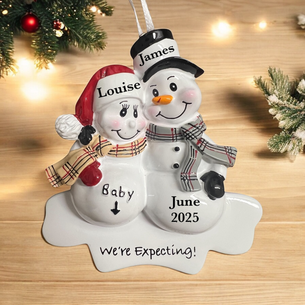 PX We’re Expecting Personalised Christmas Ornament (PX807)