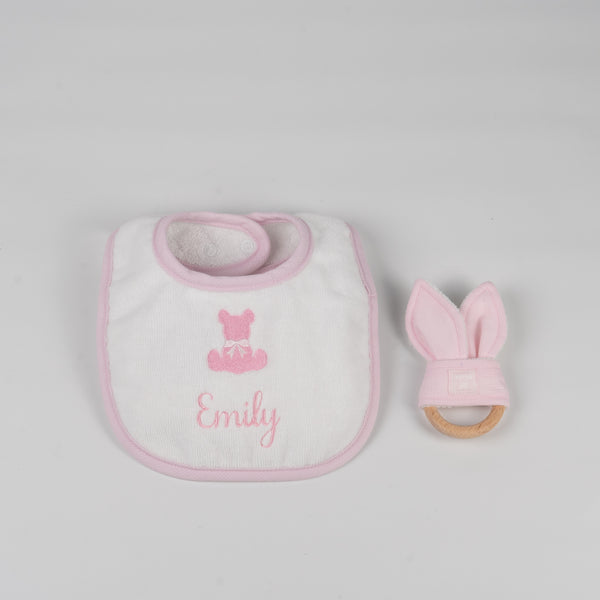 Signature Bib and Teether Gift Box - 3 colours