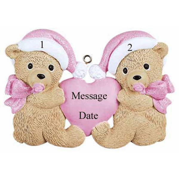 Twins Personalised Christmas Ornament