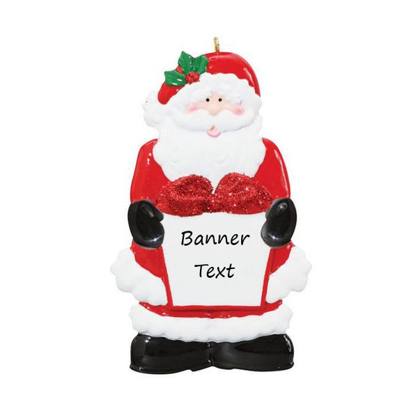 Santa With Gift Personalised Christmas Ornament - 45