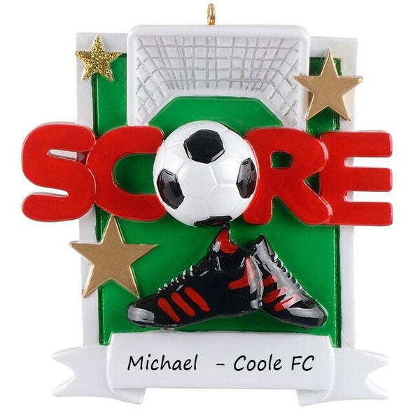 Soccer Field Personalised Christmas Ornament (1122)