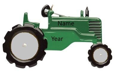 Green Tractor Christmas Decoration - 175