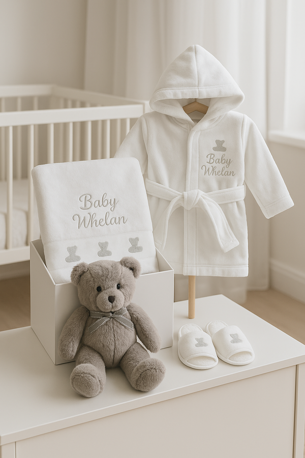 Baby Spa Personalised Gift Hamper - White