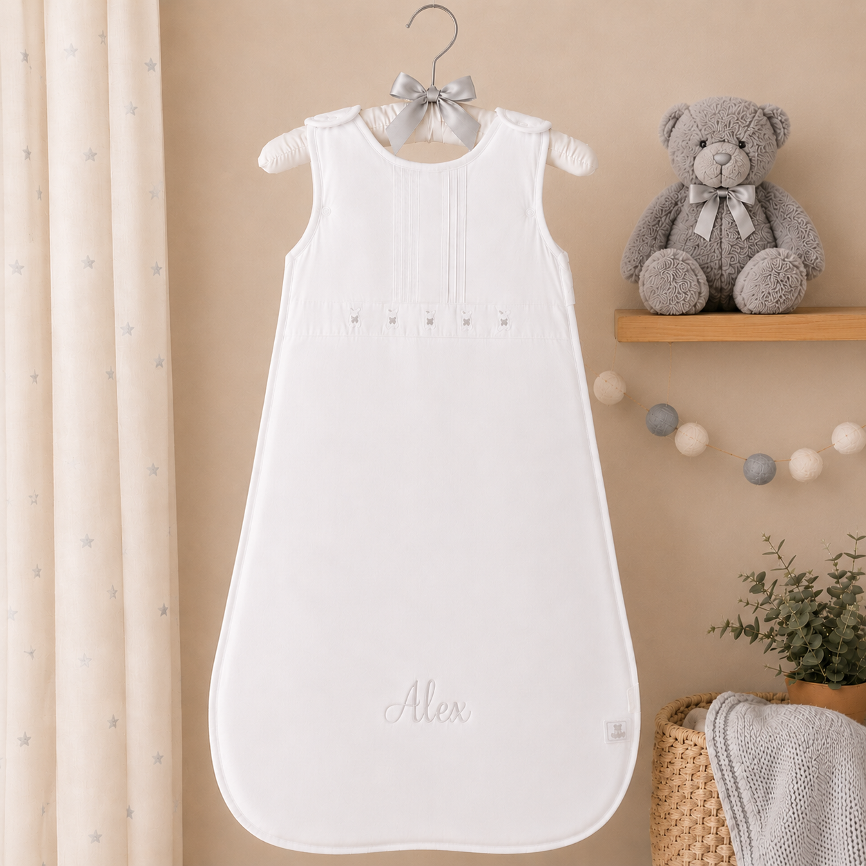 Signature Baby Sleeping Bag - White