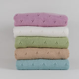 Personalised Knit Cotton Blankets (5 Colours)