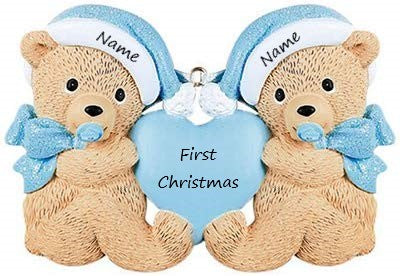 Twins Personalised Christmas Ornament