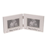 Aluminium Frame "Baby's First & Second Scan" 4" x 2.5"