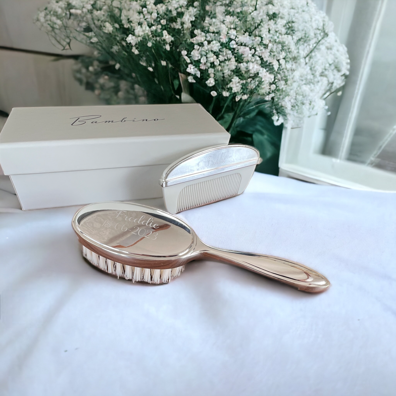 Engraved hot sale baby brush