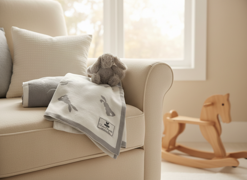 Organic Baby Blanket- Bunny