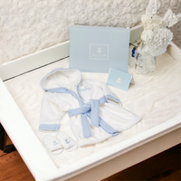 Baby's 1st Bathrobe & Slippers - Blue