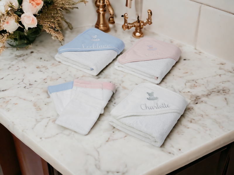 Hooded Baby Bath Towel Mitt Babygifts.ie