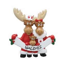 Moose Family 3 Christmas Ornament (158-3)