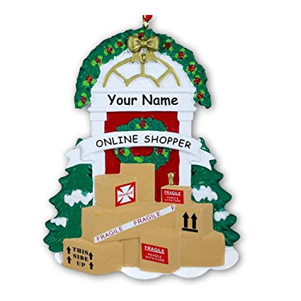 Online Shopper Christmas Ornament - (1925)