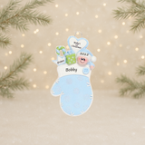 Blue Mitten- Baby's 1st Christmas Ornament - 911B