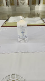 New Signature Personalised Christening/Naming Candle
