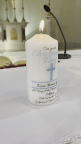 New Signature Personalised Christening/Naming Candle