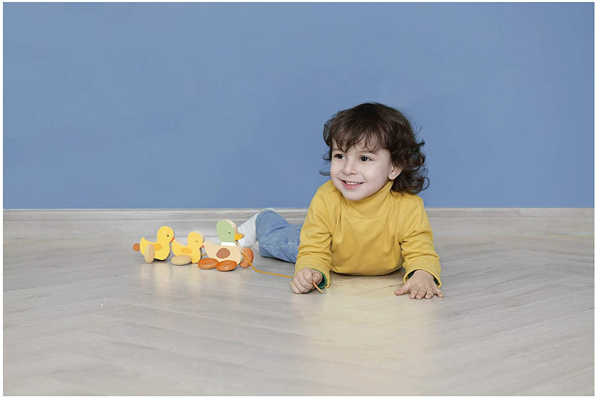 Classic World Pull Along Wooden Ducks