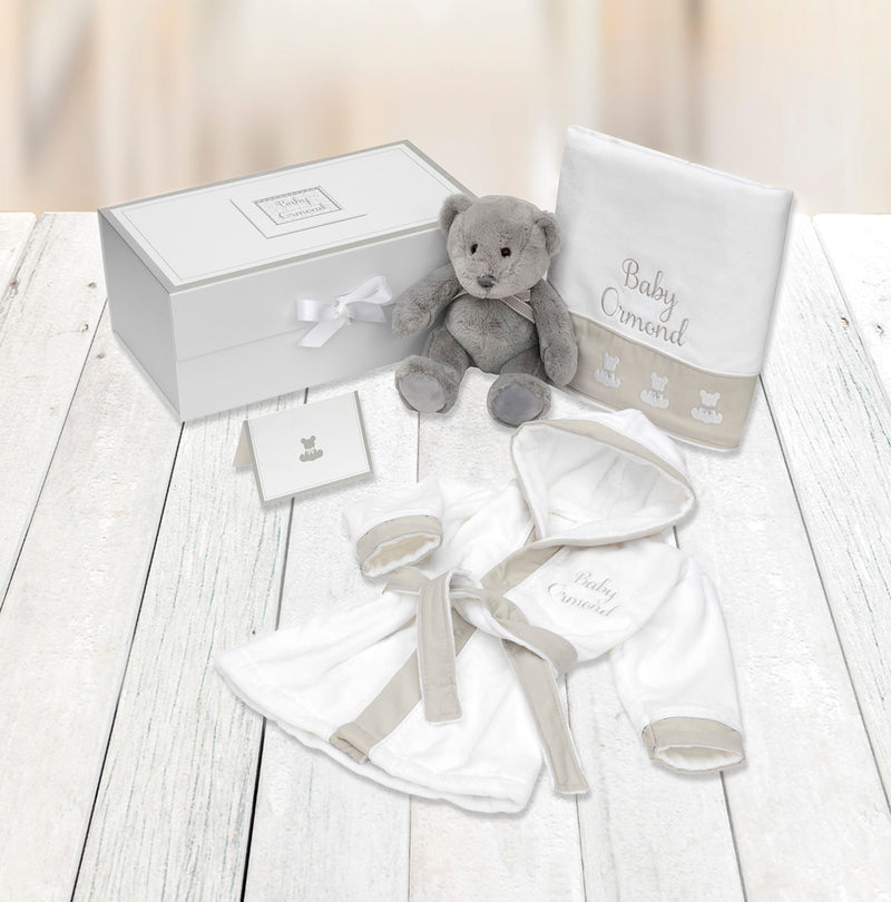 Baby Spa Personalised Gift Hamper - Grey