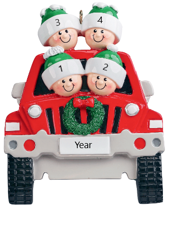 Driving Home for Christmas 4 Christmas Ornament - 1951-4