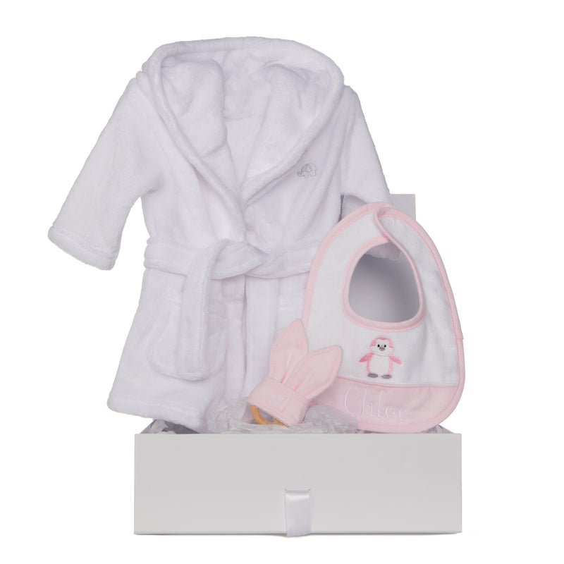 Little Penguin Cuddle Box - Pink