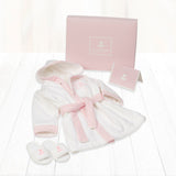 Baby's 1st Bathrobe & Slippers- Pink