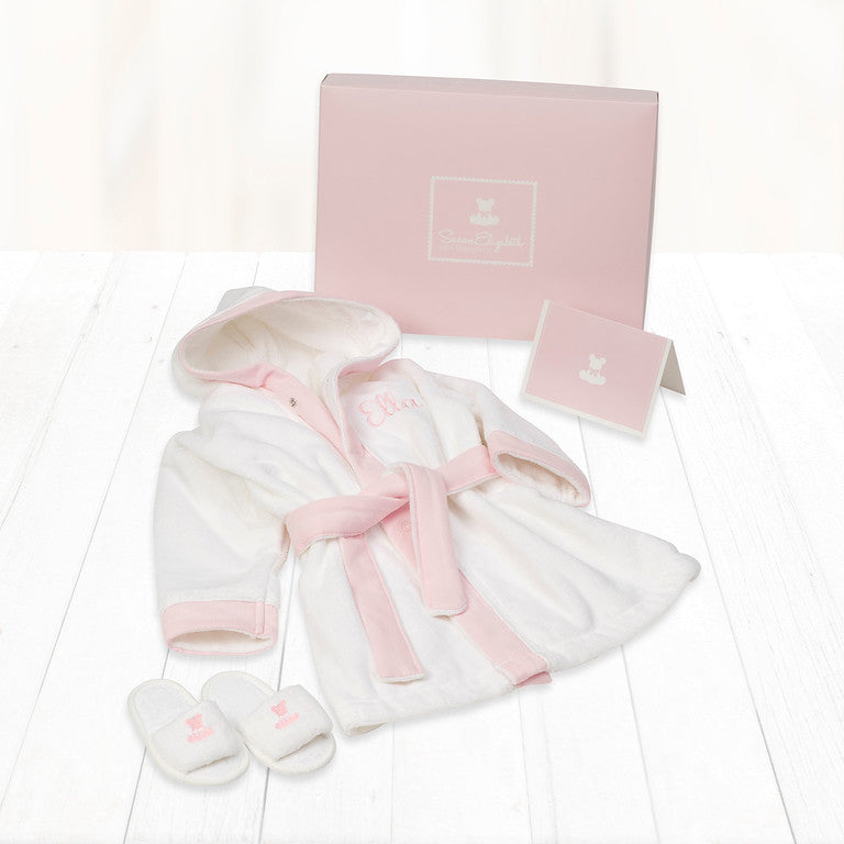 Spa Robe Baby Girl Robe And Slippers 5PCS Newborn Photography