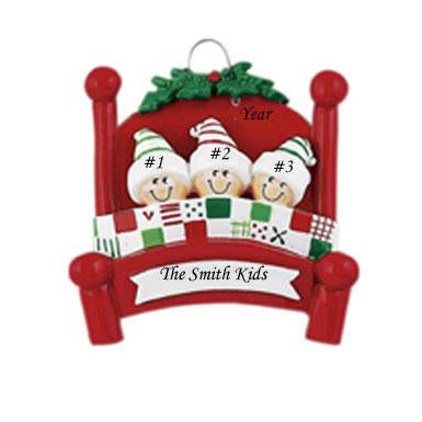 Bed Heads 3 Christmas Ornament