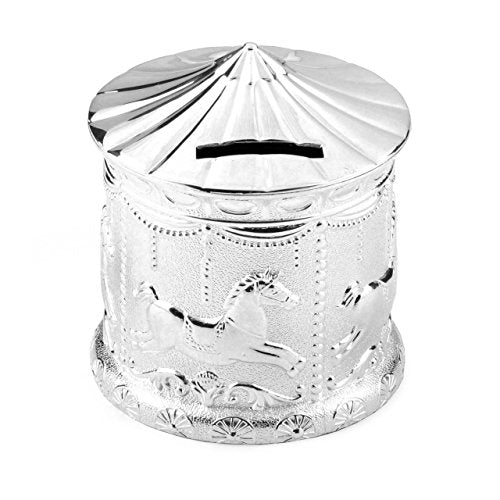 Silverplated Carousel Money Box